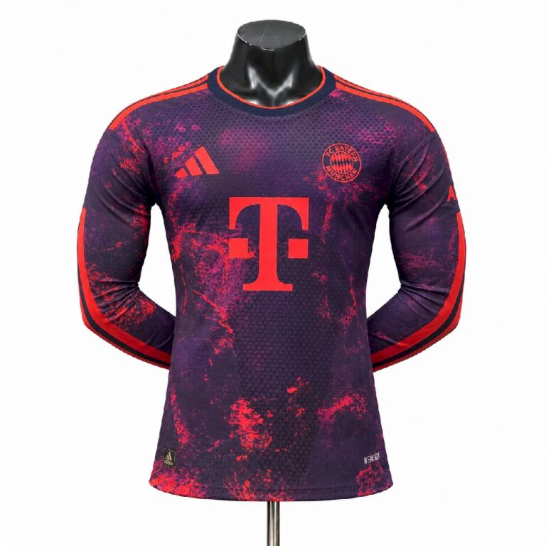 Mens Bayern Munich 2026/27 Third Long Sleeve Jersey Player Version