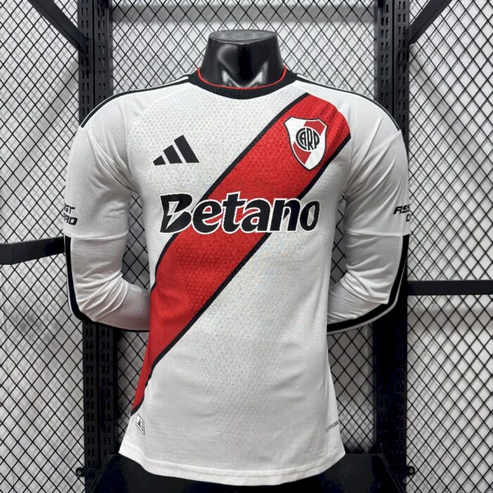 Mens River Plate 2026/27 Home Long Sleeve Jersey Player – view 4