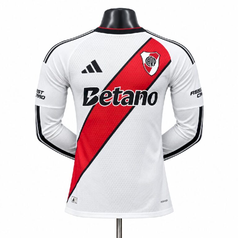 Mens River Plate 2026/27 Home Long Sleeve Jersey Player