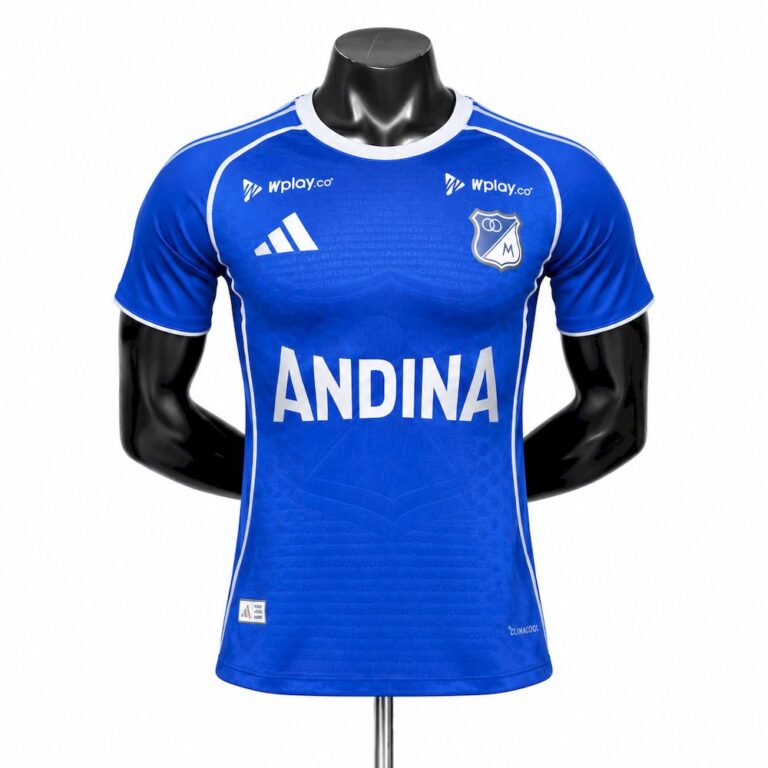 Mens Millonarios Fútbol Club 2026/27 Home Jersey Player Version
