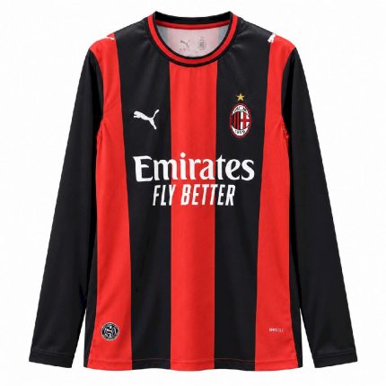 Mens AC Milan 2026/27 Home Long Sleeve Jersey