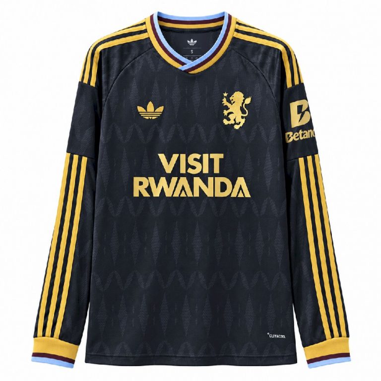 Mens Aston Villa 2026/27 Away Long Sleeve Jersey