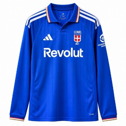 Mens Como 1907 2026/27 Home Long Sleeve Jersey