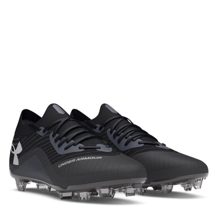 Under Armour Shadow Firm Ground Football Boots – Black/Grey – view 5