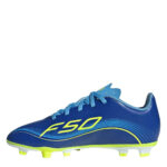 adidas F50 Messi Junior Firm Ground Football Boots – Blue/Yellow – view 2