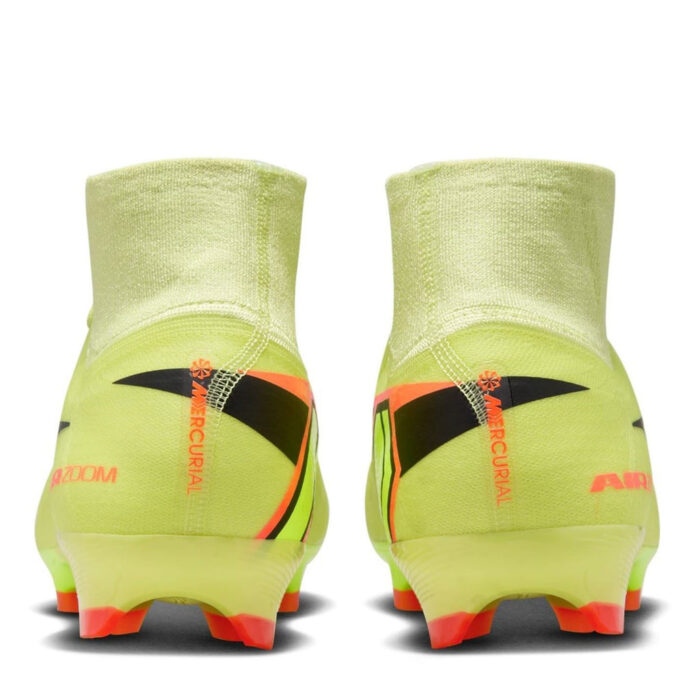 Nike Zoom Mercurial Superfly 10 Firm Ground Football Boots – Volt/Crimson – view 5