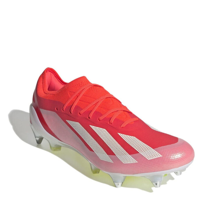 adidas X Crazyfast Soft Ground Football Boots – Red/Wht/Yellow – view 3