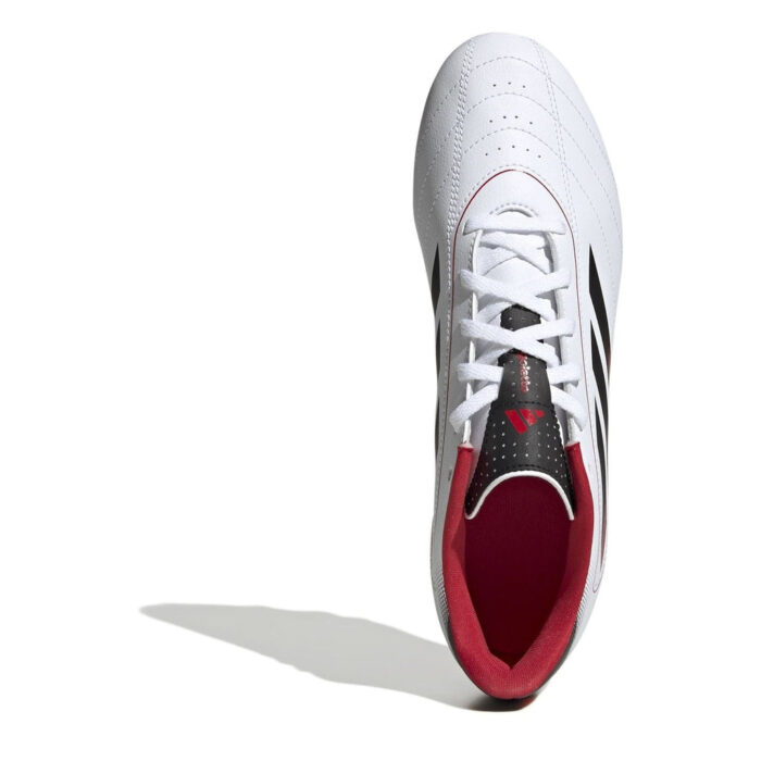 adidas Goletto Firm Ground Football Boots – White/Solar Red – view 5