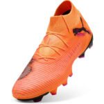 Puma Future 8 Firm Ground Football Boots – Orange/Black – view 6