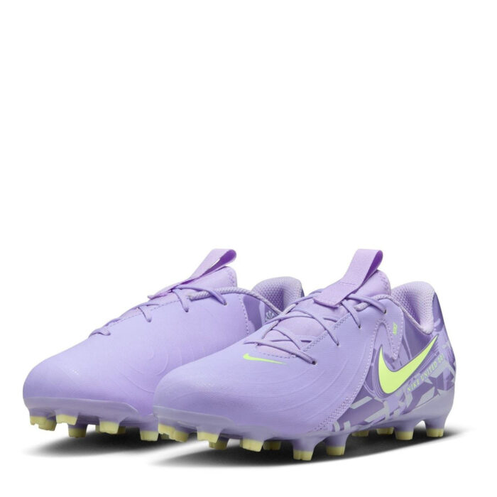 Nike Phantom Gx Ii Junior Firm Ground Football Boots – Purple/Volt - Image 4