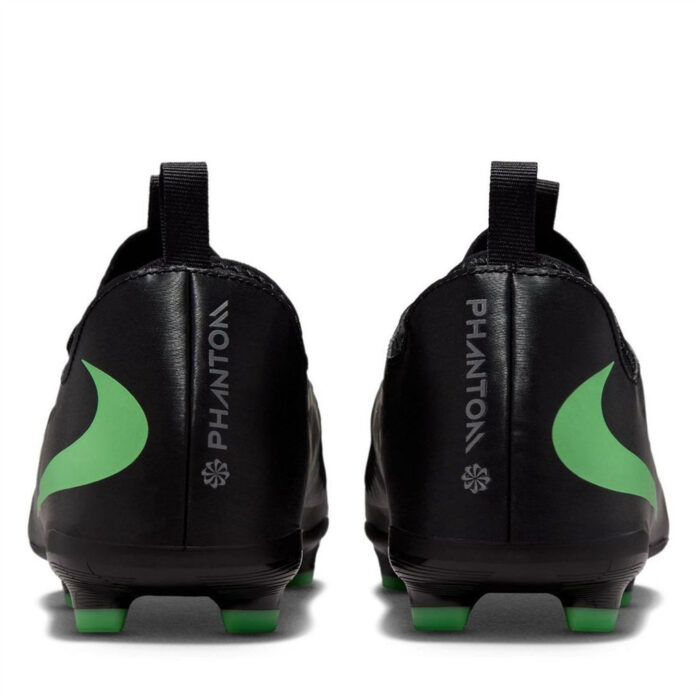 Nike Phantom 6 Junior Firm Ground Football Boots – Black/Green – view 5