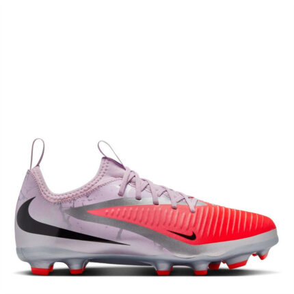 Nike Phantom 6 Junior Firm Ground Football Boots – Crimson/Black