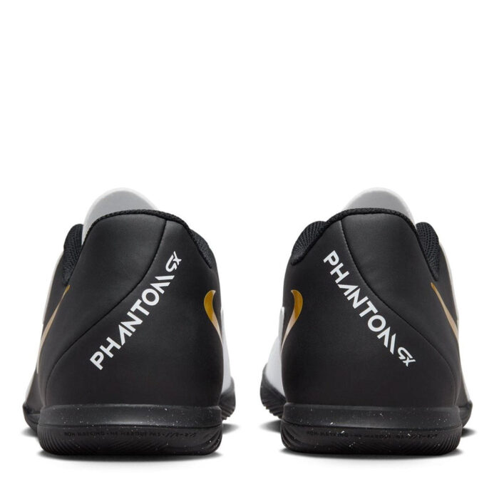 Nike Phantom Gx 2 Indoor Football Boots – White/Blk/Gold – view 5