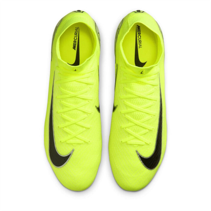 Nike Zoom Mercurial Superfly 10 Soft Ground Football Boots – Volt/Black – view 5