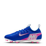 Nike Zoom Mercurial Vapor 16 Junior Firm Ground Football Boots – Blue/Wht/Pink – view 2