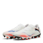 Puma Future 8 Firm Ground Football Boots – White/Black/Red