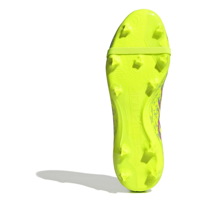 adidas Predator Firm Ground Football Boots – Yellow/Pink – view 6