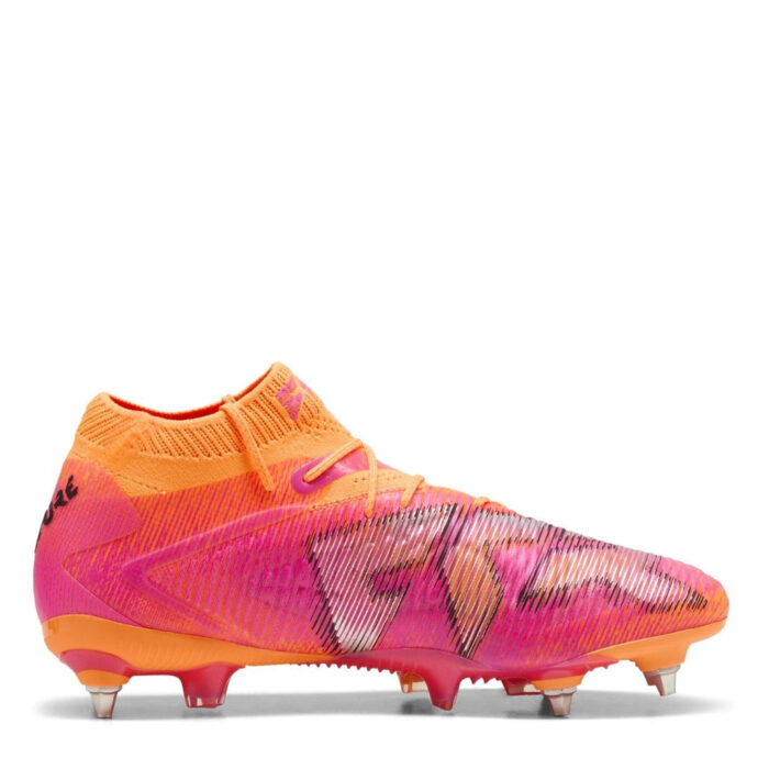 Puma Future 8 Soft Ground Football Boots – Orange/Black – view 4