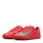 Nike Mercurial Vapor 16 Junior Indoor Football Boots – Red/Green – view 4