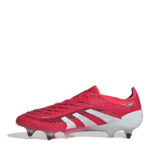 adidas Predator Soft Ground Football Boots – Red/White - Image 2