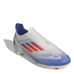 adidas F50 Junior Firm Ground Football Boots – White/Red/Blue – view 3