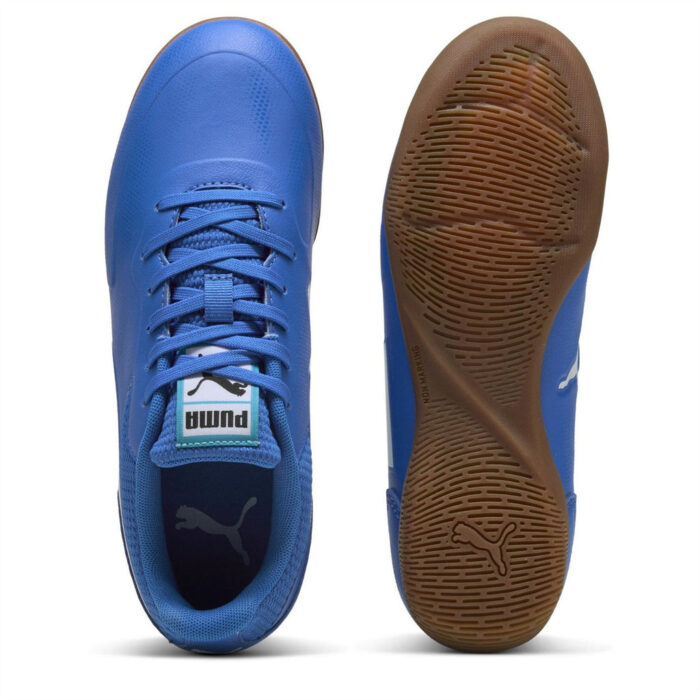 Puma Junior Indoor Football Boots – ltrBl-Wht-SpdBl – view 3