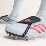adidas Predator Soft Ground Football Boots – White/Coral – view 3