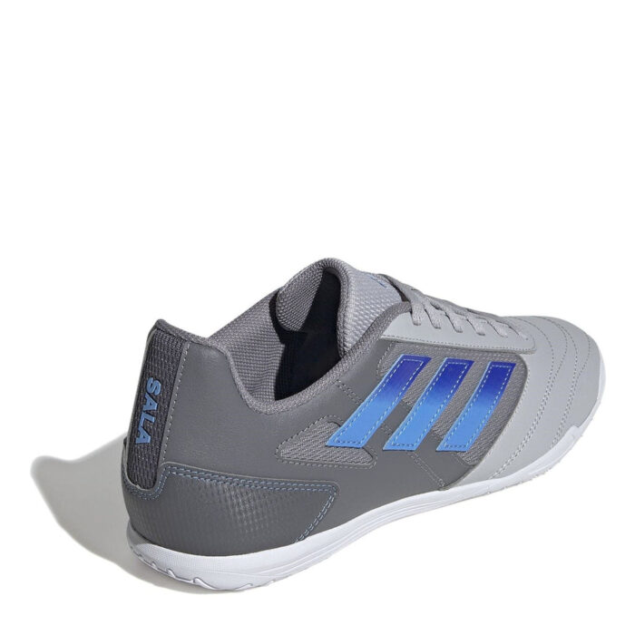 adidas Super Indoor Football Boots – Grey/Blue – view 4