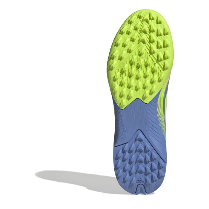 adidas F50 Junior Turf Football Boots – Blue/Lemon – view 6