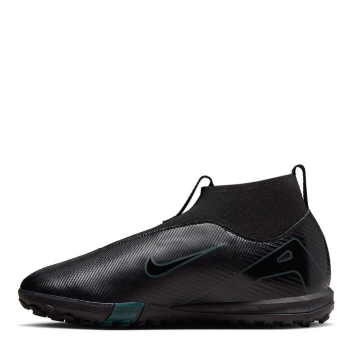 Nike Zoom Mercurial Superfly 10 Junior Turf Football Boots – Black/Green – view 2