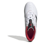 adidas Goletto Viii Junior Firm Ground Football Boots – White/Solar Red – view 5