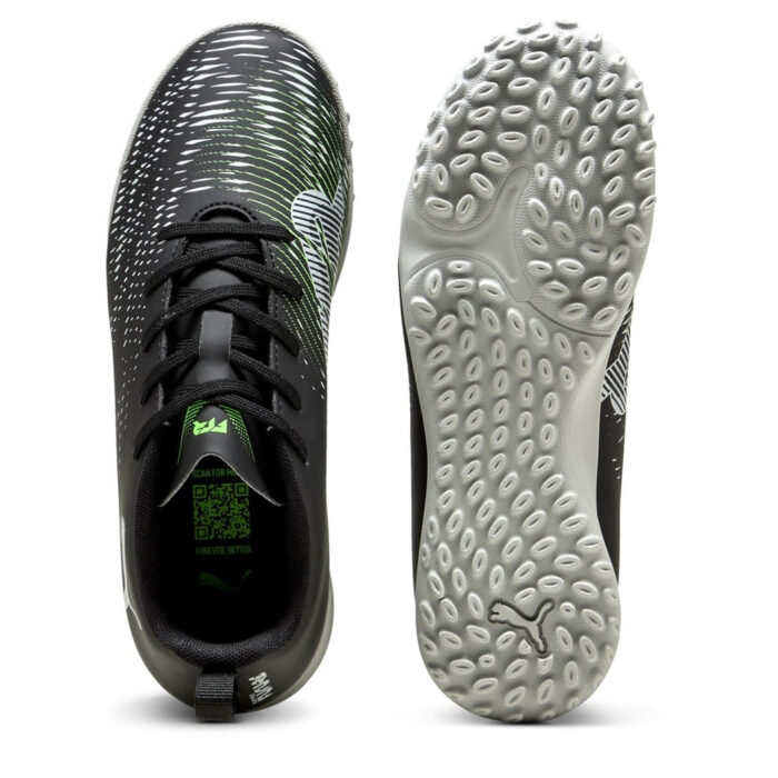 Puma Future 8 Junior Turf Football Boots – Black/Green - Image 3