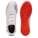 Puma Future 8 Turf Football Boots – White/Black/Red - Image 3
