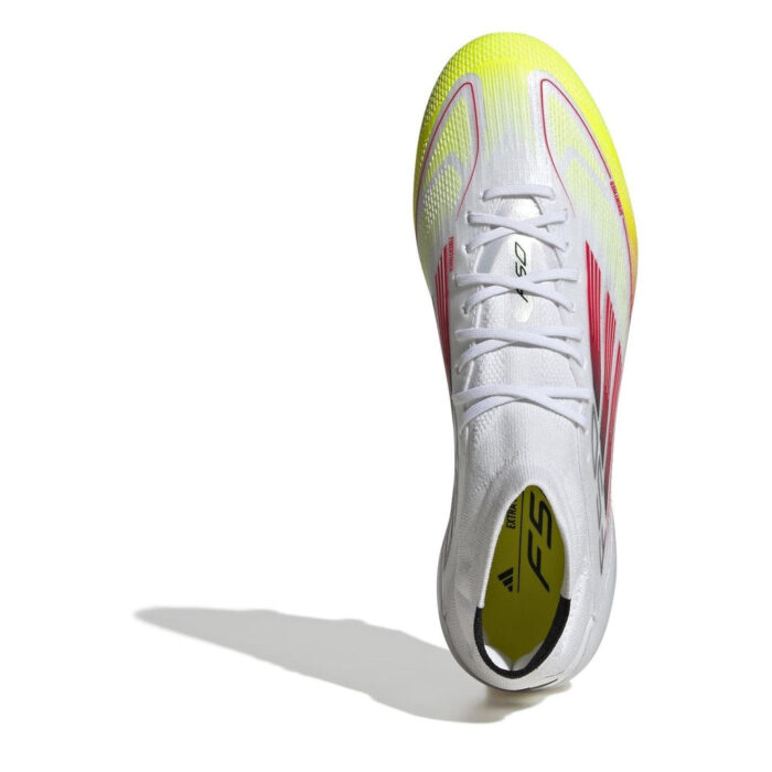 adidas Womens F50 Firm Ground Football Boots – White/Red – view 5