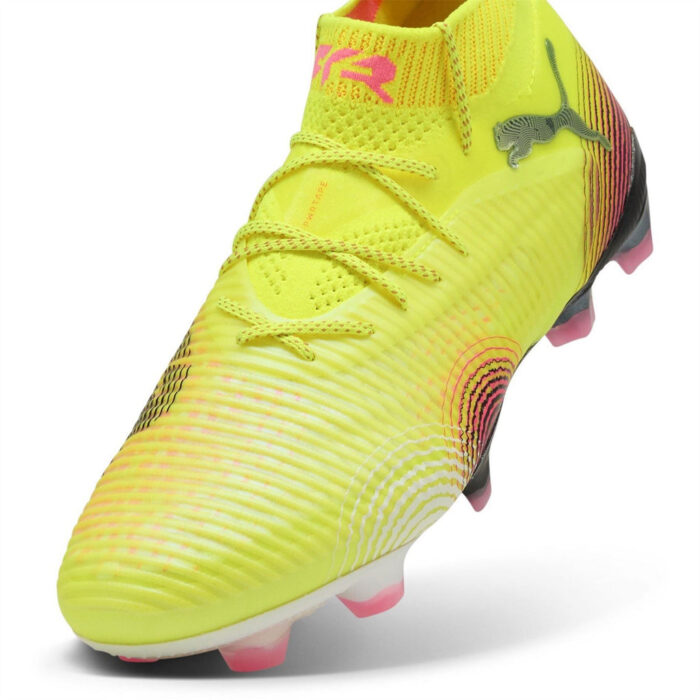 Puma Womens Future 8 Firm Ground Football Boots – Yellow/Black – view 6