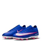 Nike Zoom Mercurial Vapor 16 Firm Ground Football Boots – Blue/Wht/Pink – view 4