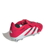 adidas Predator Junior Firm Ground Football Boots – Red/White – view 4
