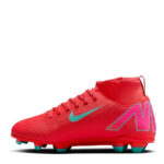 Nike Mercurial Superfly 10 Junior Firm Ground Football Boots – Red/Green - Image 2