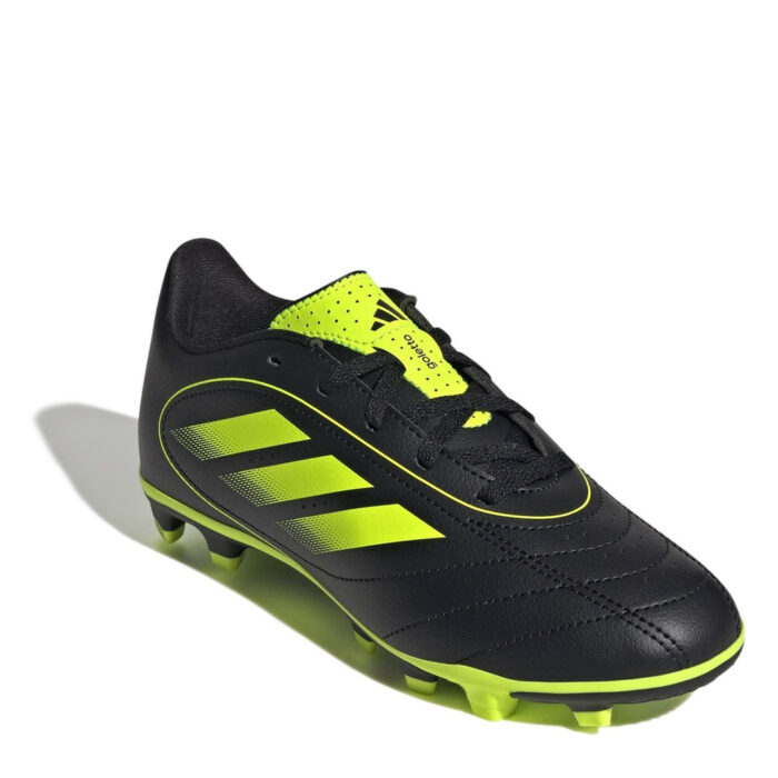 adidas Goletto Viii Junior Firm Ground Football Boots – Black/Lemon – view 3