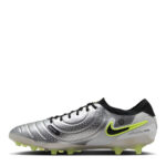 Nike Tiempo Legend 10 Artificial Ground Football Boots – Silver/Volt – view 8