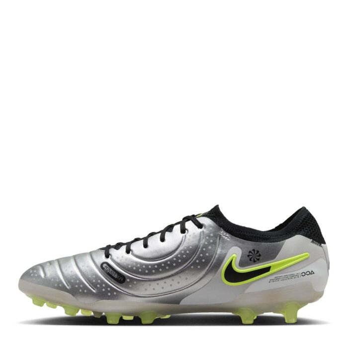 Nike Tiempo Legend 10 Artificial Ground Football Boots – Silver/Volt – view 8