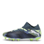 Puma Future 7 Firm Ground Football Boots – Grey/White/Grn - Image 2