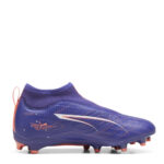 Puma Ultra Junior Firm Ground Football Boots – Purple/Wht/Org - Image 4