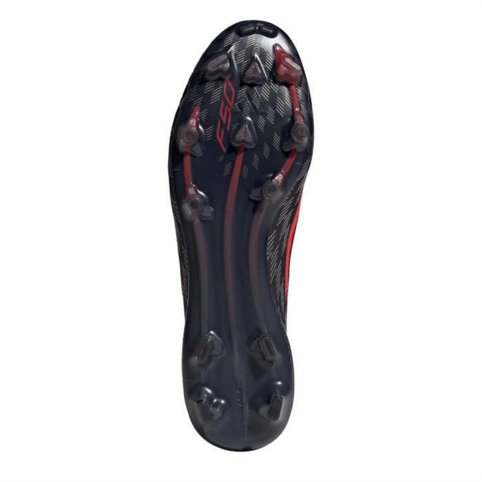adidas F50 Firm Ground Football Boots – Black/Red – view 6