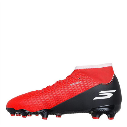 Skechers Skx.2 Junior Firm Ground Football Boots – Red/Black – view 2