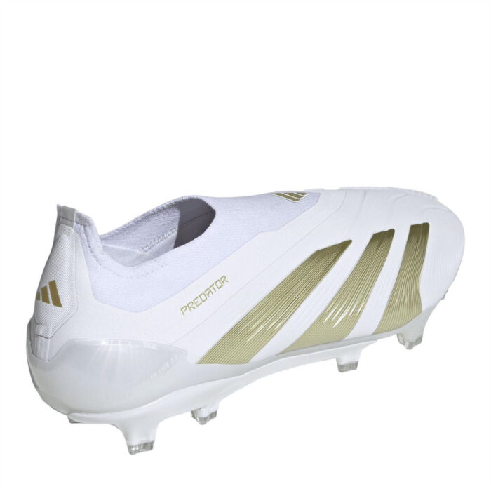adidas Predator 24 Firm Ground Football Boots – White/Gold/Wht – view 4