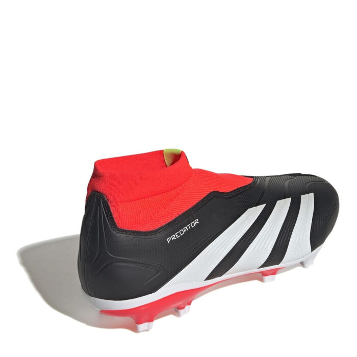 adidas Predator 24 Firm Ground Football Boots – Black/White/Red – view 4