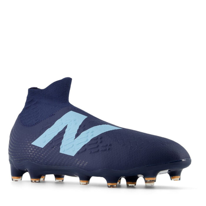 New Balance Tekela V4+ Magia Firm Ground Football Boots – Navy/Sky Blue – view 3