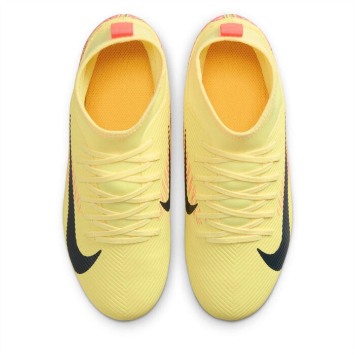 Nike Mercurial Superfly 10 Junior Firm Ground Football Boots – Orange/Navy - Image 6