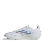 adidas Messi F50 Firm Ground Football Boots – White/Silver – view 2